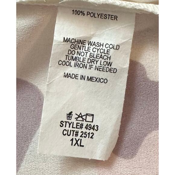 2/$30 Chic Soul Leopard Print Kimono Purple Sheer Open Front Plus Size 1X - Picture 9 of 10